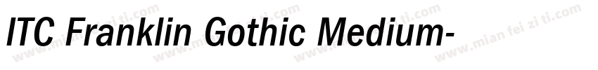 ITC Franklin Gothic Medium字体转换
